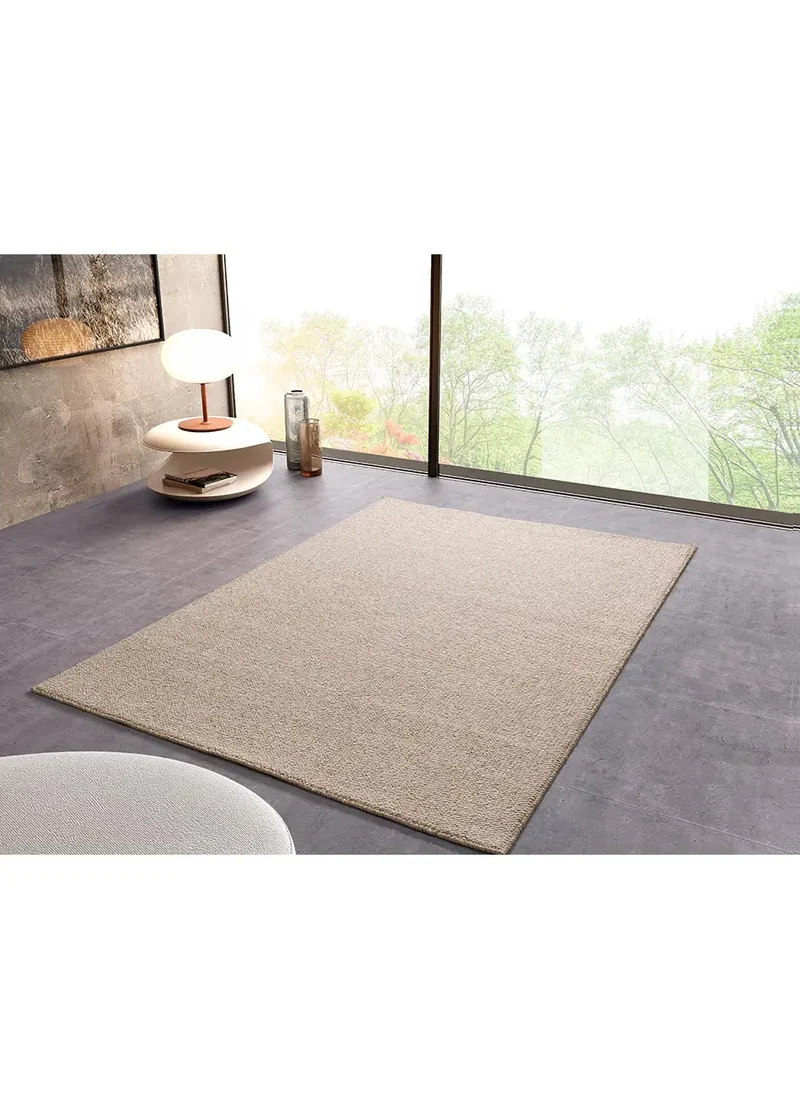Alfombra a medida lavable tejido en bucle Petra Liso Blanco