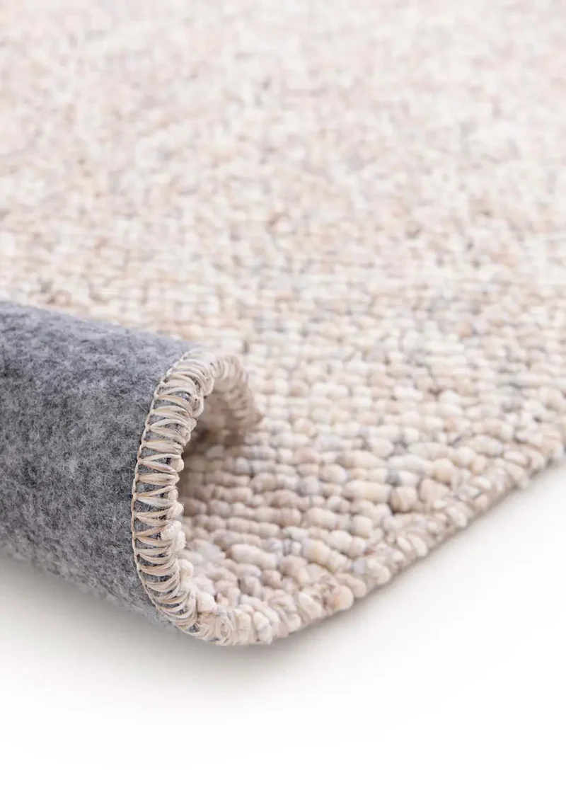 Alfombra lavable tejido en bucle Petra Liso Crema