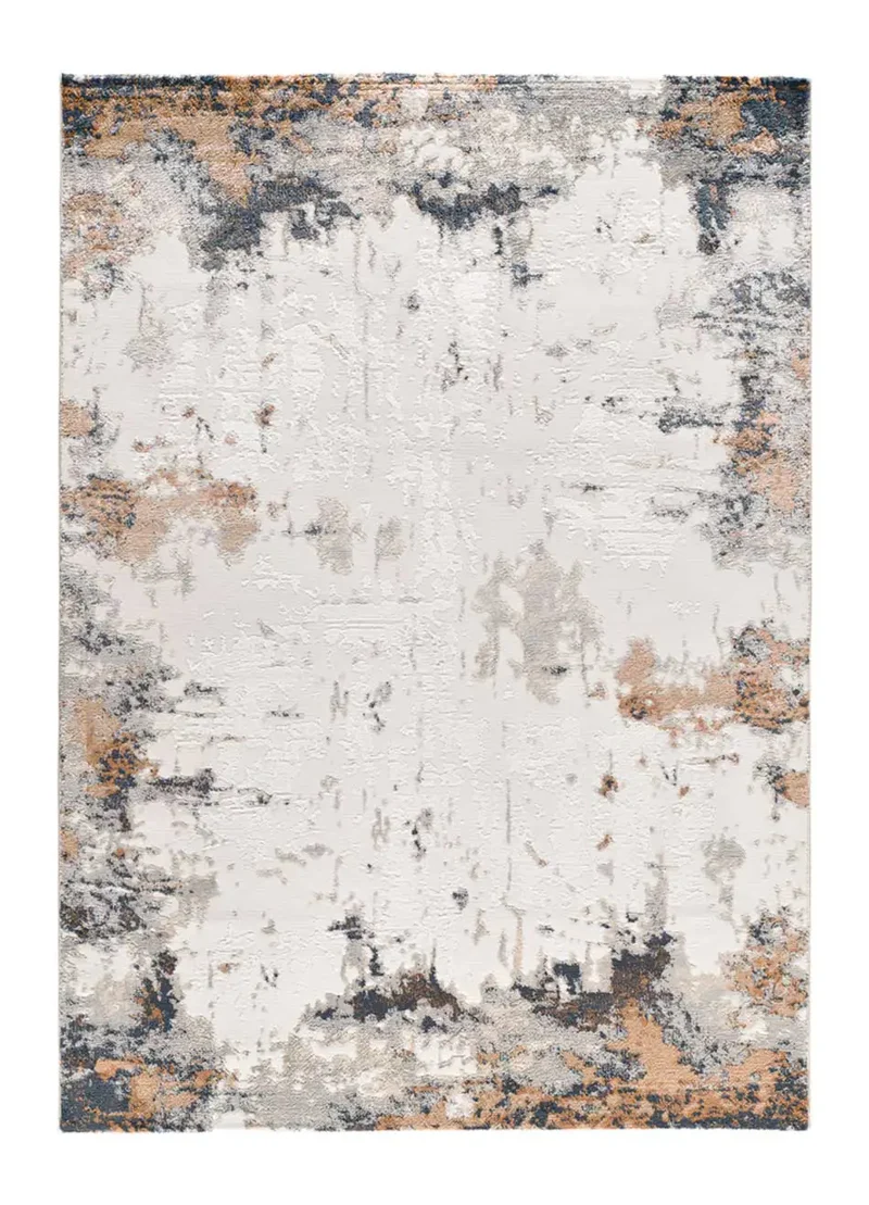 Alfombra abstracta con relieve Keops 6418 Multicolor