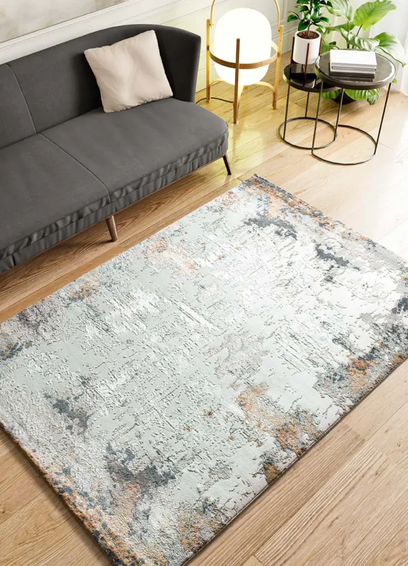 Alfombra abstracta con relieve Keops 6418 Multicolor