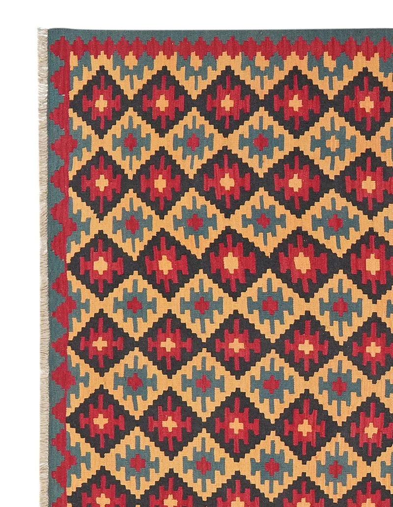 Kelim Gashgai · Handgewebt – Bunt, 290x210 cm