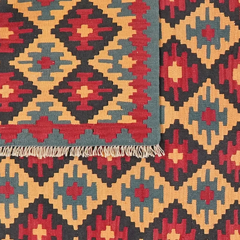 Kelim Gashgai · Handgewebt – Bunt, 290x210 cm