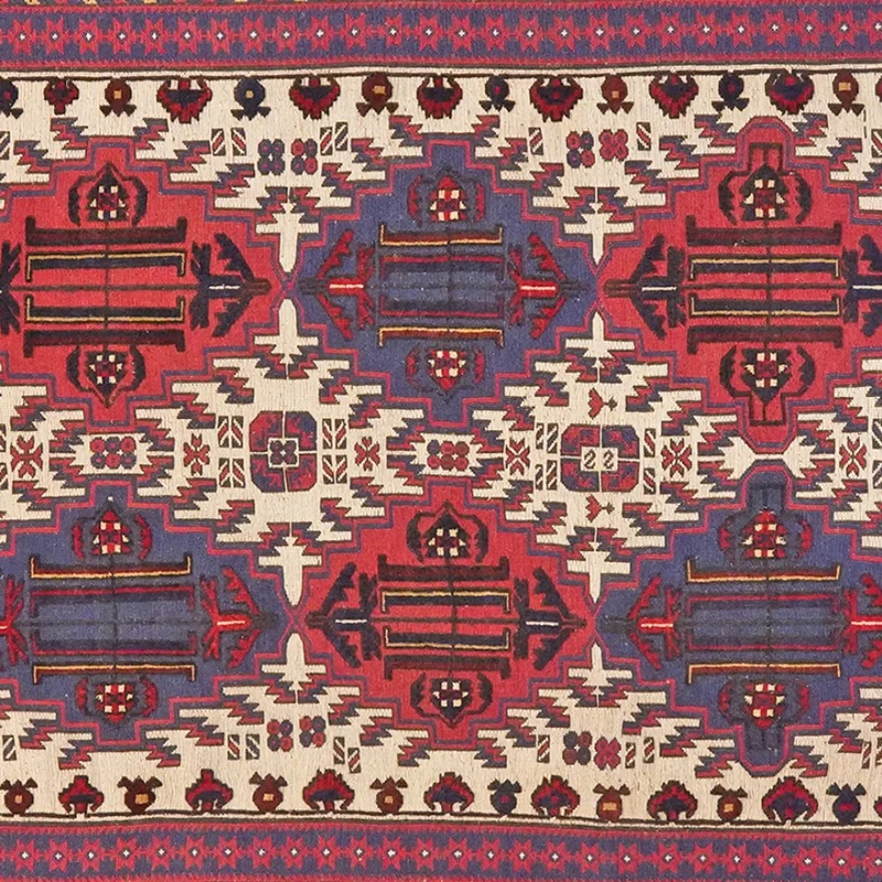 Kelim Belutch · Handgewebt – Beige, 247x203 cm
