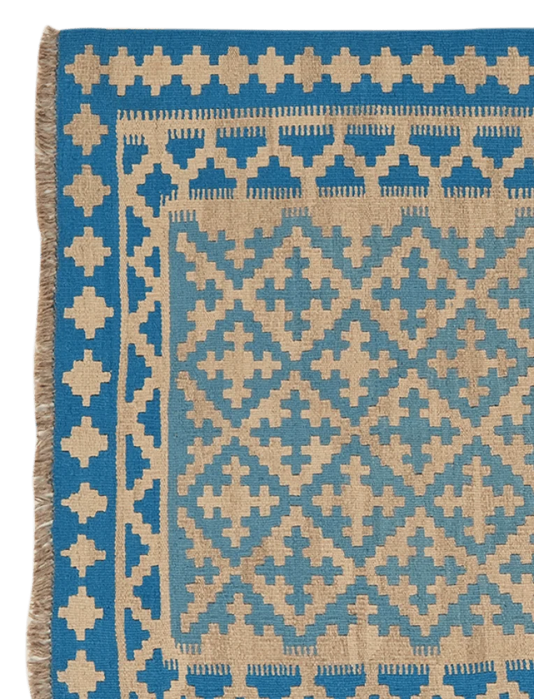 Kelim Gashgai · Handgewebt – Blau, 179x120 cm
