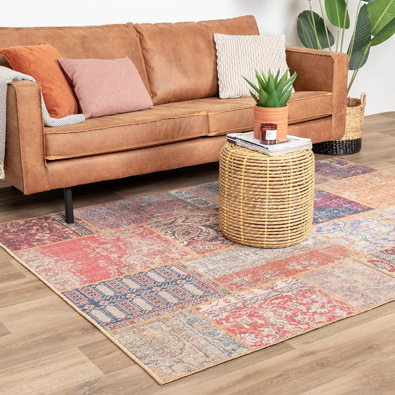 Teppich Patchwork - Moods Rot No.16