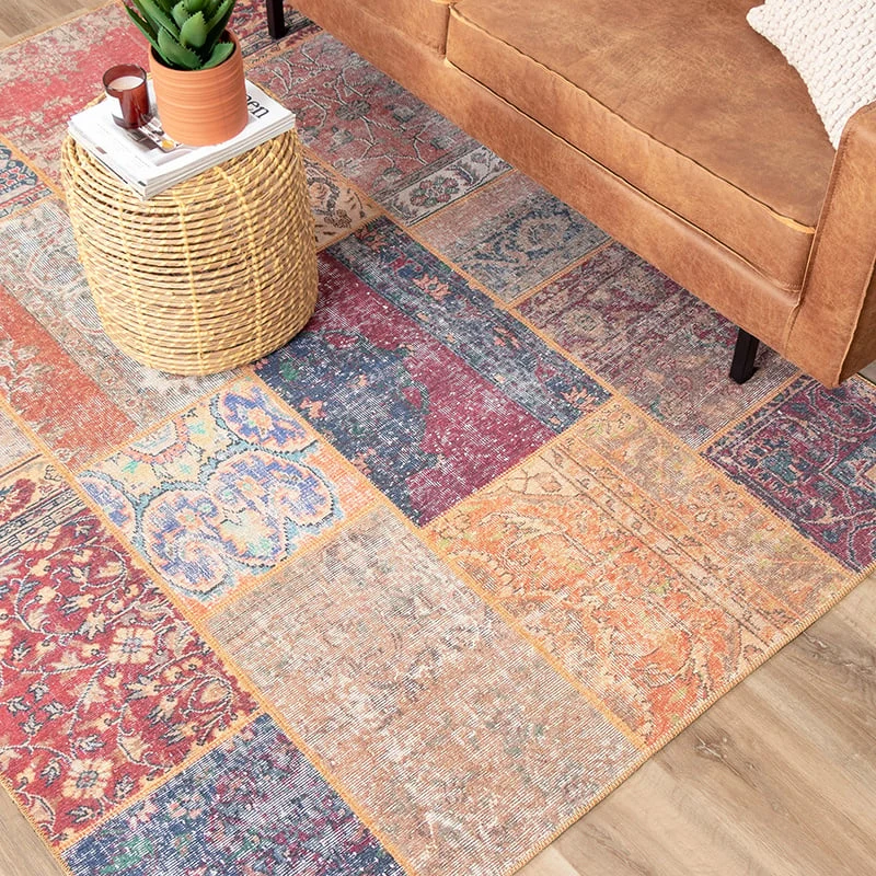Teppich Patchwork - Moods Rot No.16
