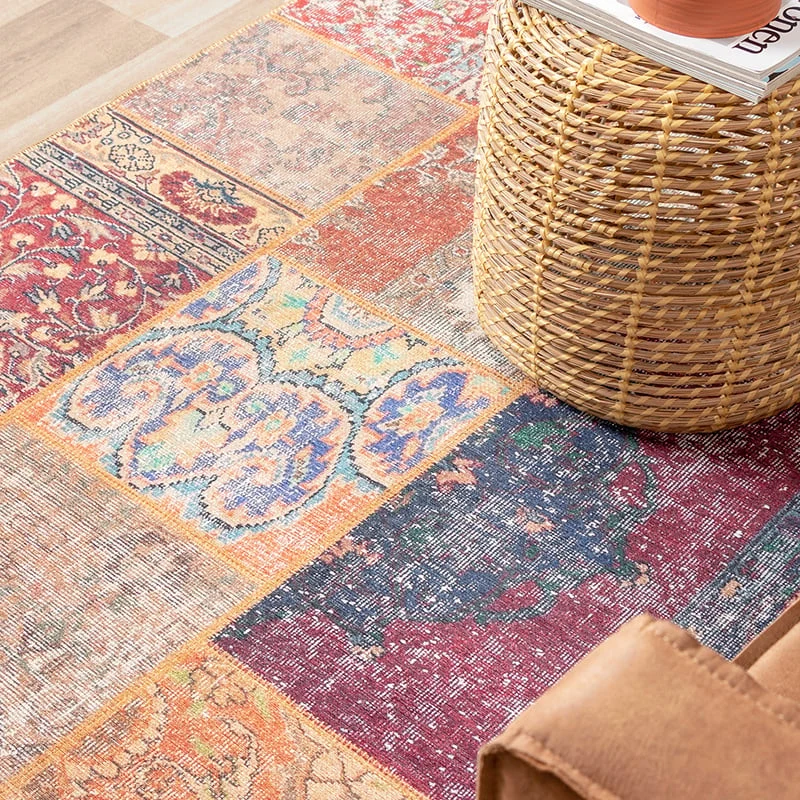 Teppich Patchwork - Moods Rot No.16