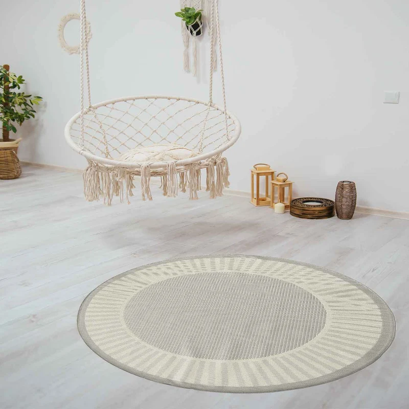 In- und Outdoor Teppich Terrassen & Balkon Küche Wohnzimmer Teppich Bordüre