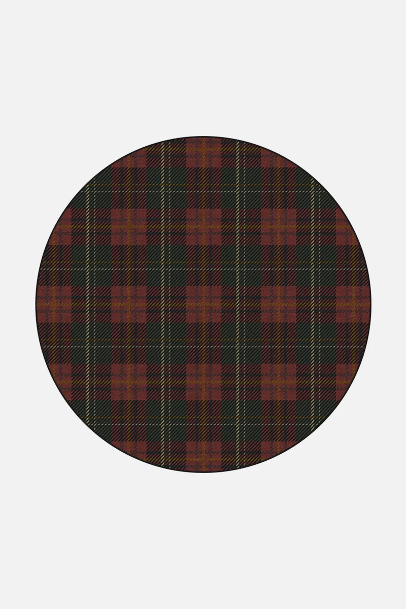 Tartanmuster Kaminrot Teppich