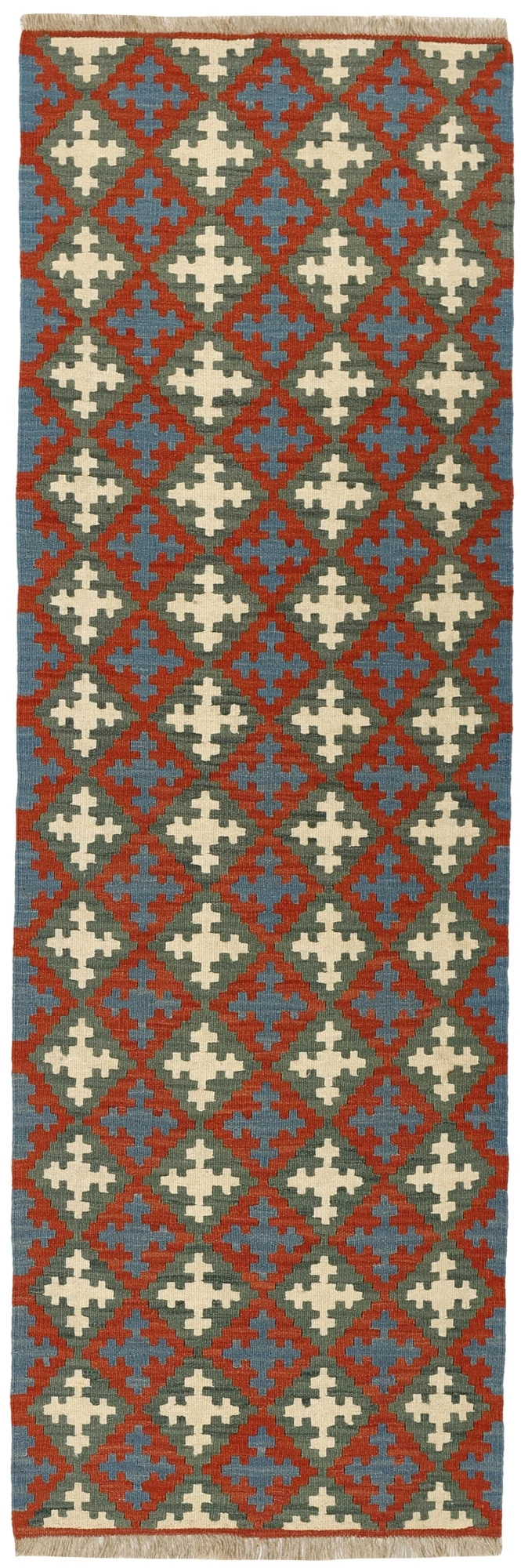 MY-RUG Teppich "Kelim" Rauten-& Diamantmuster, Handgewebt