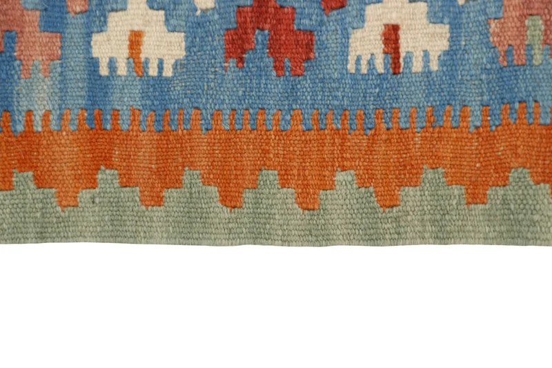MY-RUG Teppich "Kelim" Rauten-& Diamantmuster, Handgewebt