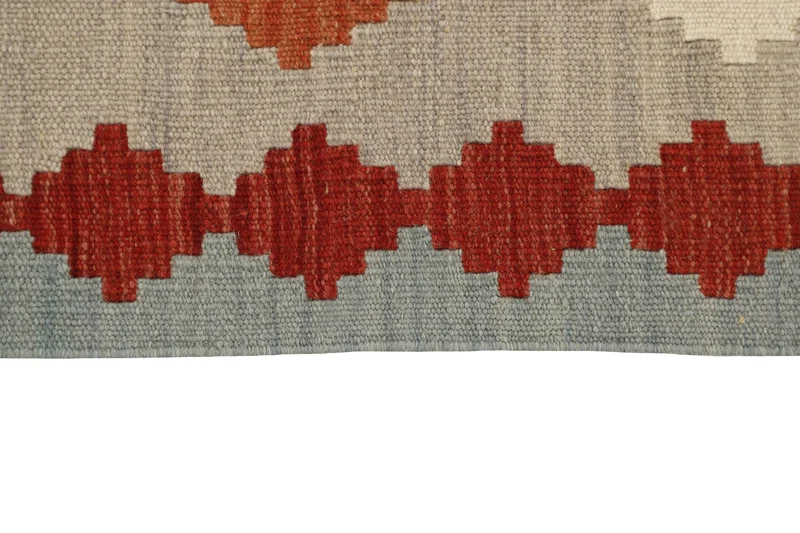 MY-RUG Teppich "Kelim" Rauten-& Diamantmuster, Handgewebt