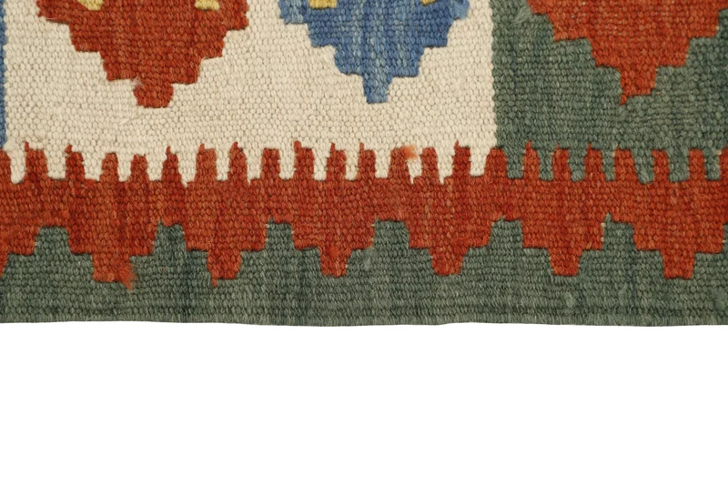 MY-RUG Teppich "Kelim" Rauten-& Diamantmuster, Handgewebt