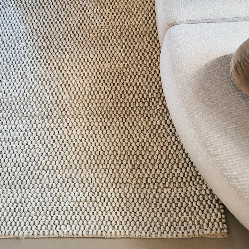 Wollteppich - Luminous Creme Meliert