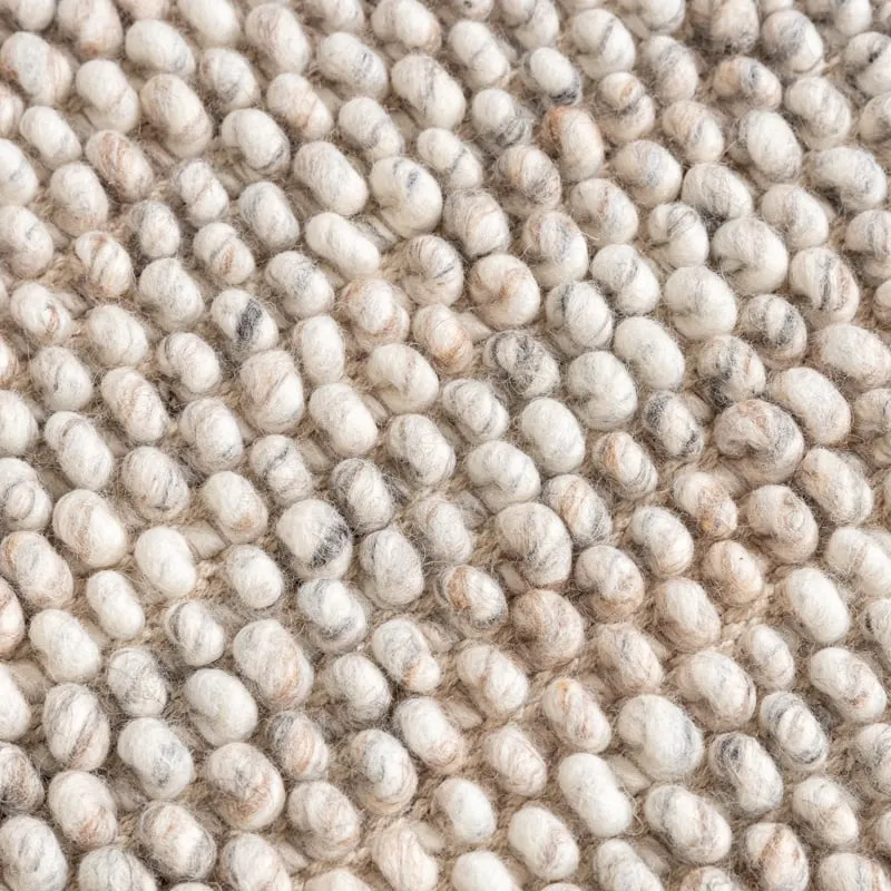 Wollteppich - Luminous Creme Meliert