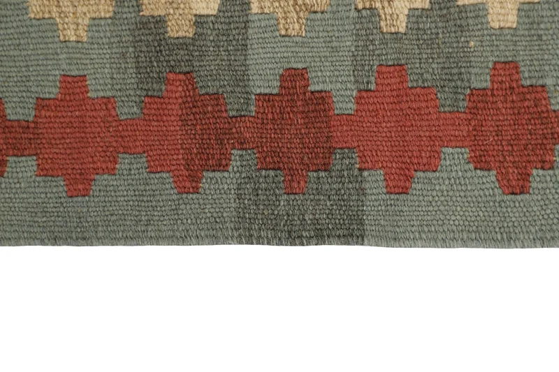 MY-RUG Teppich "Kelim" Rauten-& Diamantmuster, Handgewebt