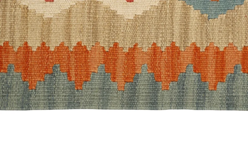 MY-RUG Teppich "Kelim" Rauten-& Diamantmuster, Handgewebt