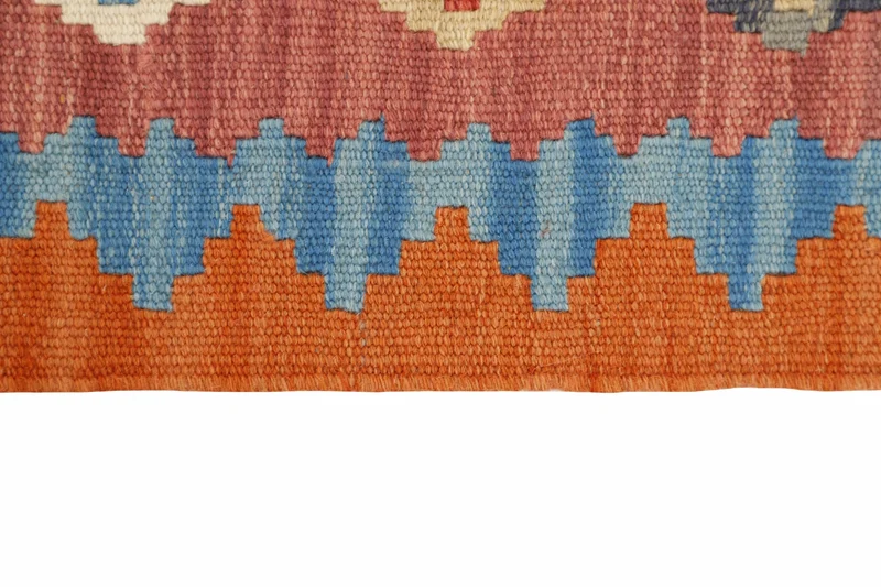 MY-RUG Teppich "Kelim" Rauten-& Diamantmuster, Handgewebt