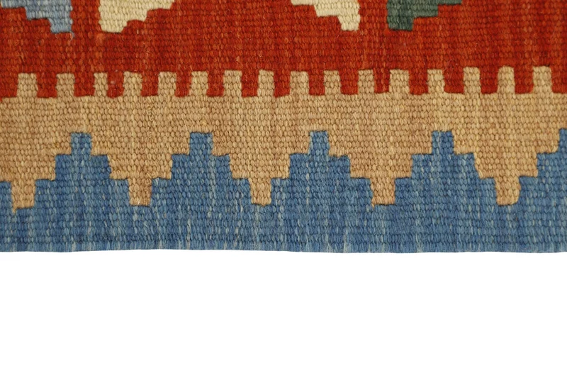 MY-RUG Teppich "Kelim" Rauten-& Diamantmuster, Handgewebt