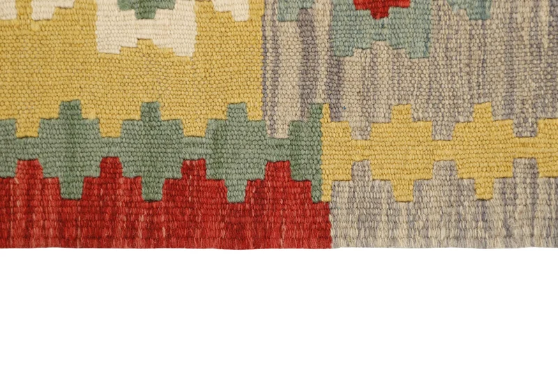 MY-RUG Teppich "Kelim" Rauten-& Diamantmuster, Handgewebt