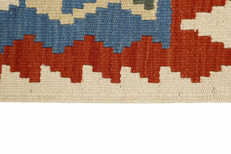 MY-RUG Teppich "Kelim" Rauten-& Diamantmuster, Handgewebt