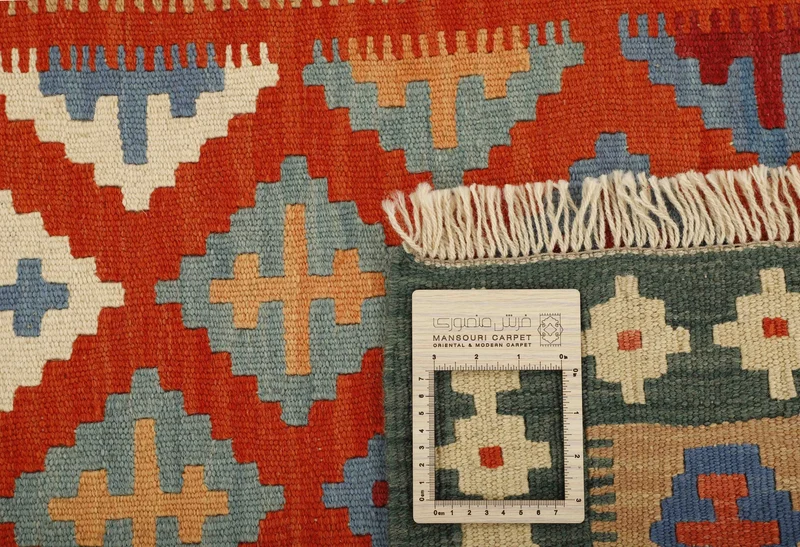 MY-RUG Teppich "Kelim" Rauten-& Diamantmuster, Handgewebt