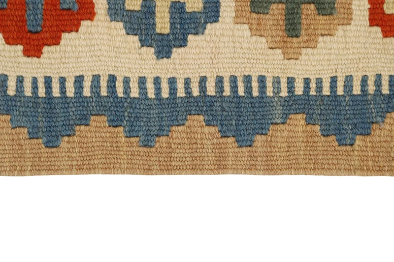 MY-RUG Teppich "Kelim" Rauten-& Diamantmuster, Handgewebt