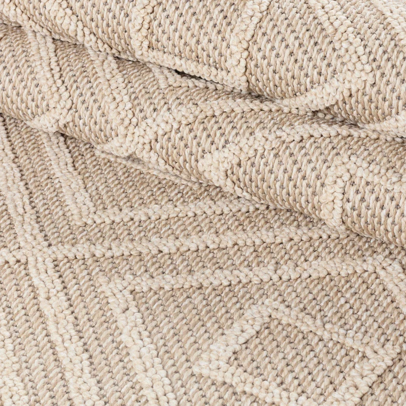 Carpettex Bouclé Teppich 3D Hoch-Tief Indoor Outdoor Wetterfest