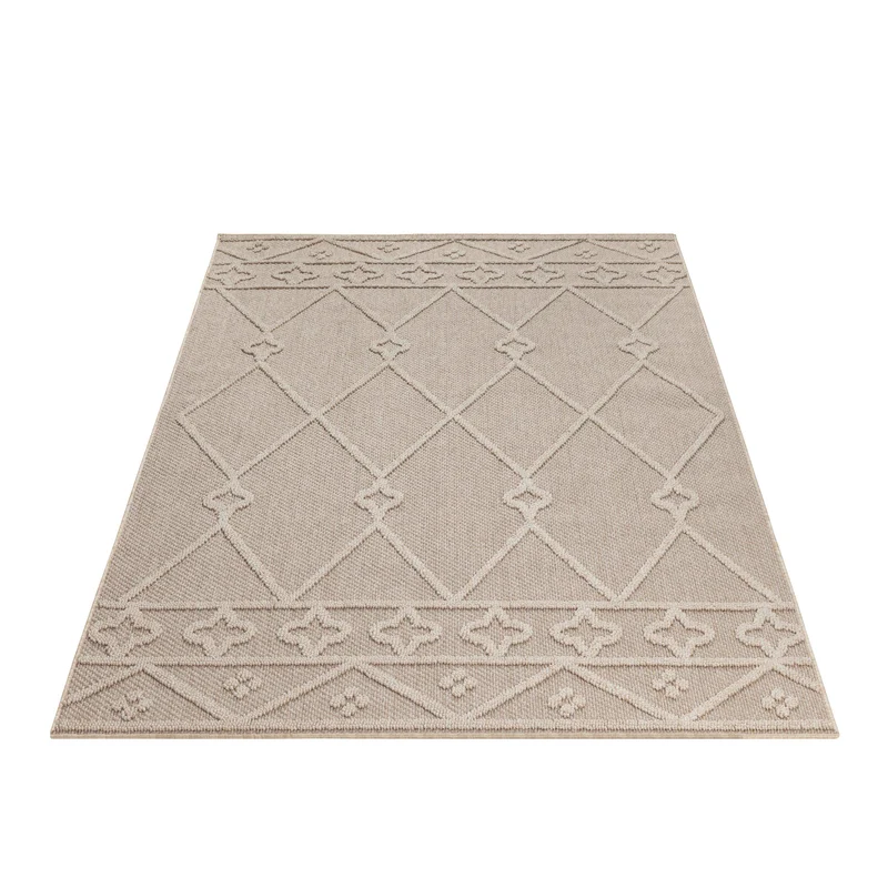 Carpettex Bouclé Teppich 3D Hoch-Tief Indoor Outdoor Wetterfest