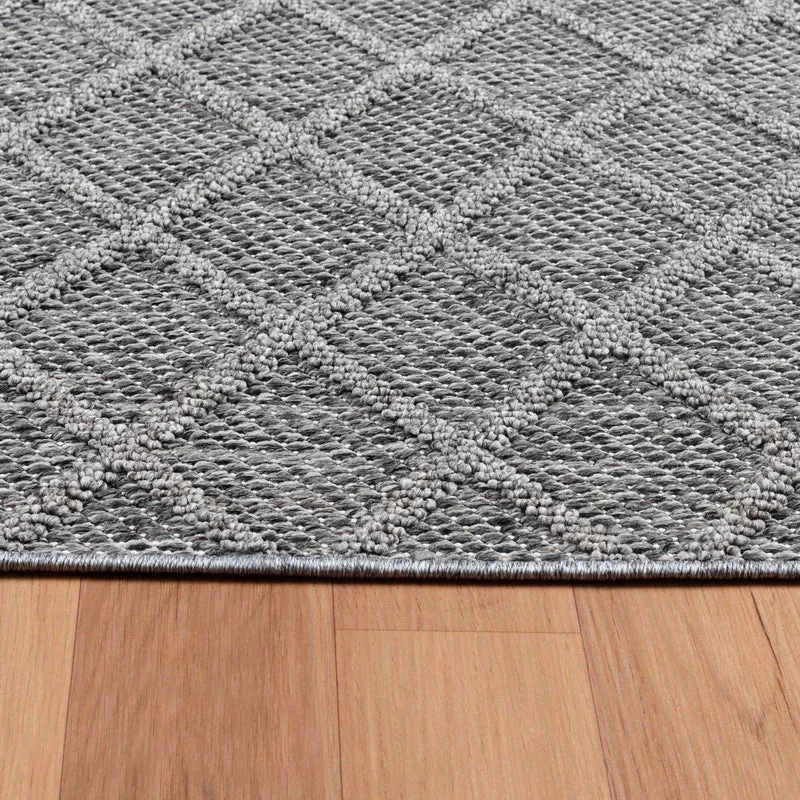 Carpettex Bouclé Teppich 3D Hoch-Tief Indoor Outdoor Wetterfest