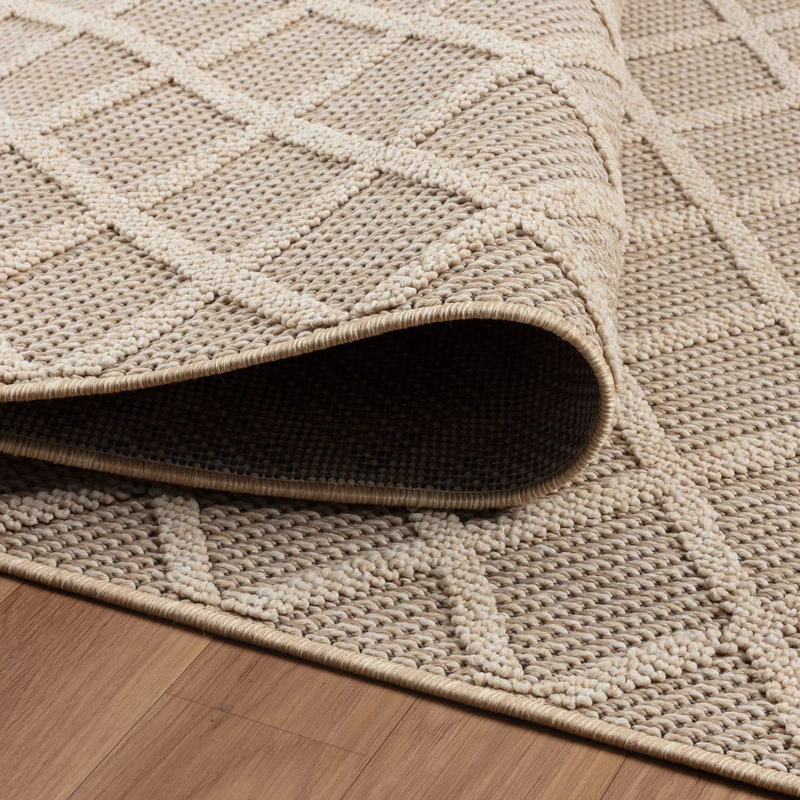 Carpettex Bouclé Teppich 3D Hoch-Tief Indoor Outdoor Wetterfest