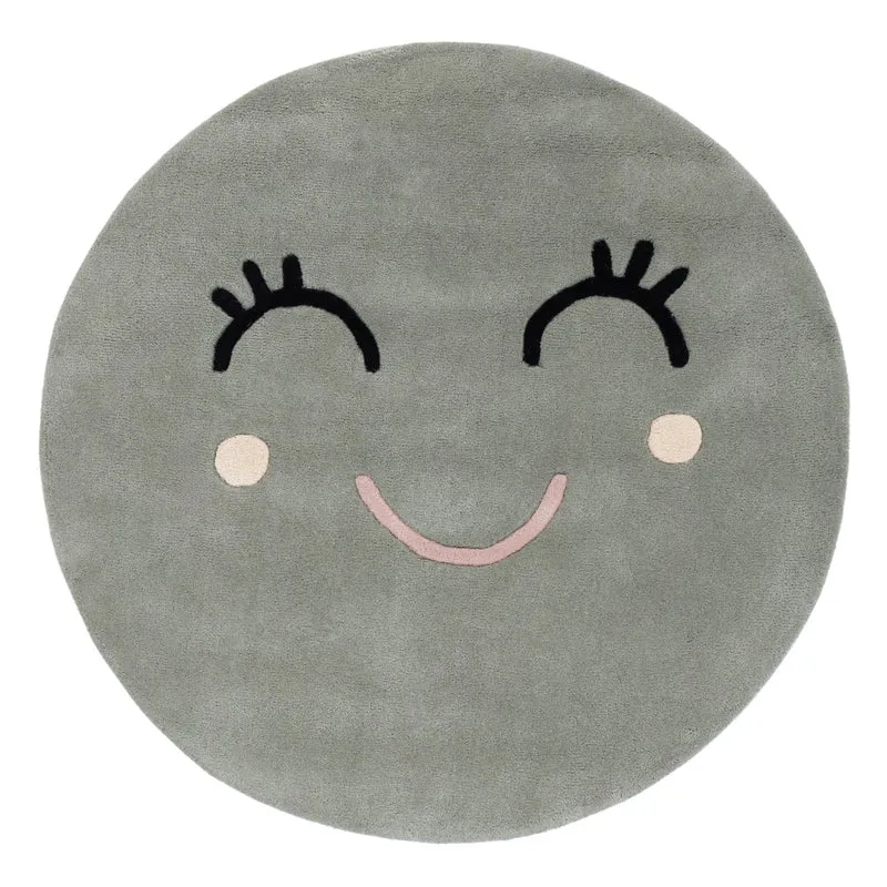 Kinderteppich Happy rund