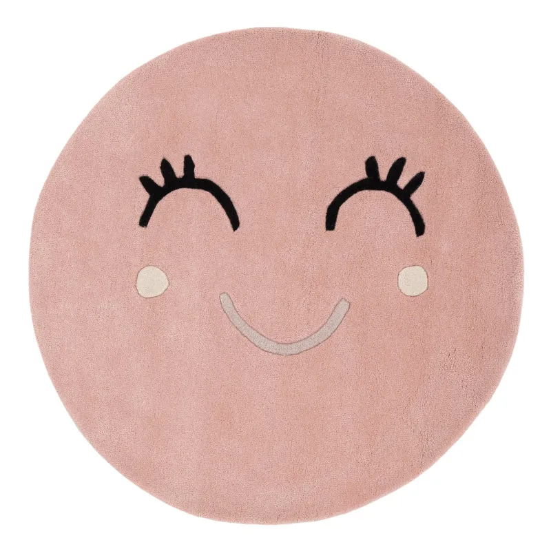 Kinderteppich Happy rund