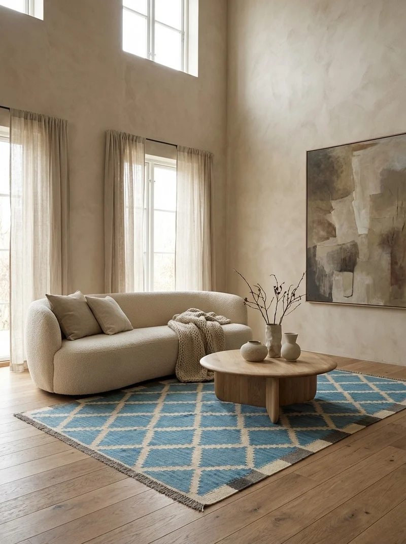 Kelim Gashgai · Handgewebt – Beige, 177x124 cm