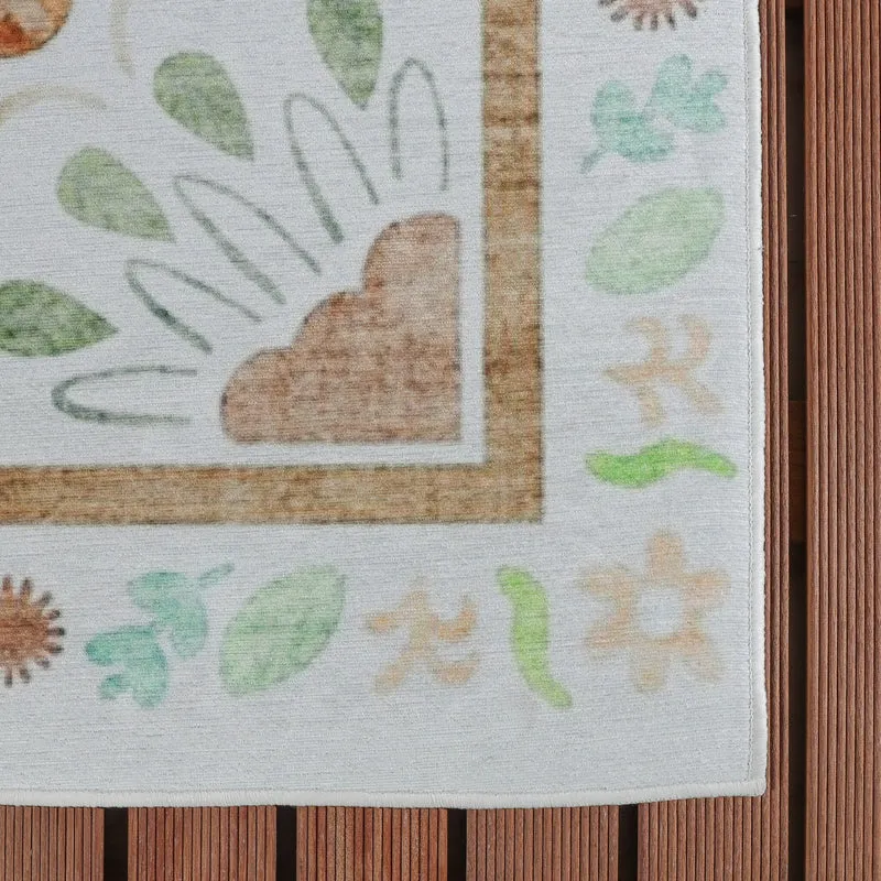 Outdoor-Teppich - Maui Border White