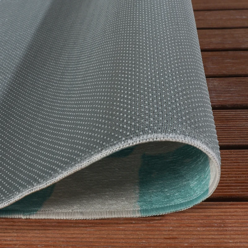Outdoor-Teppich - Oasis Leaves Blau/Rot