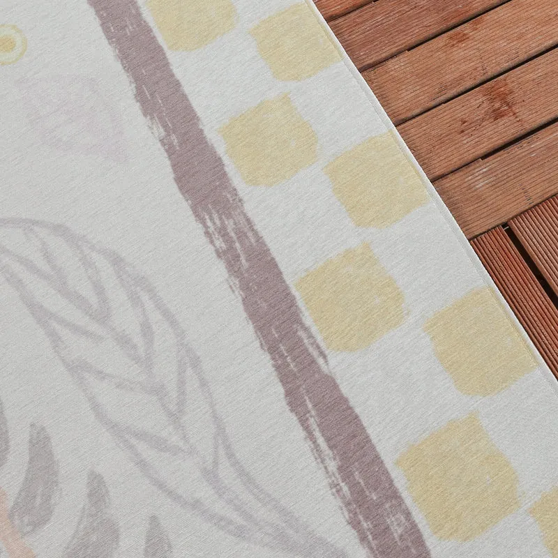 Outdoor-Teppich - Oasis Leaves Gelb/Lila