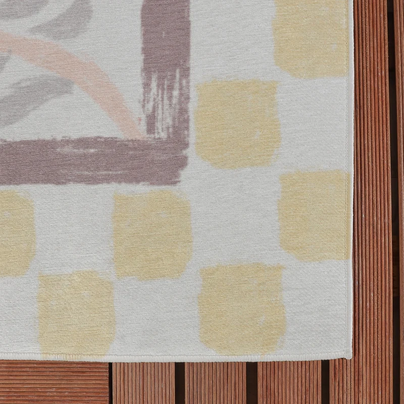 Outdoor-Teppich - Oasis Leaves Gelb/Lila
