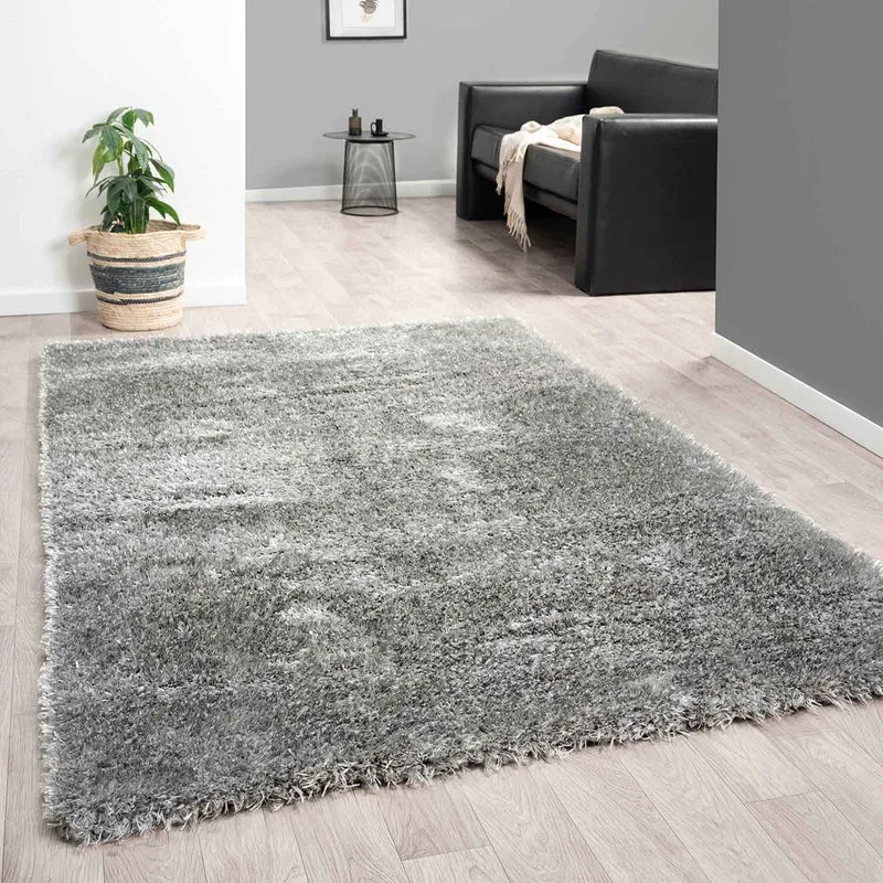 Hochflor Teppich Wohnzimmer Shaggy Super Weich Soft Pastellfarben Einfarbig