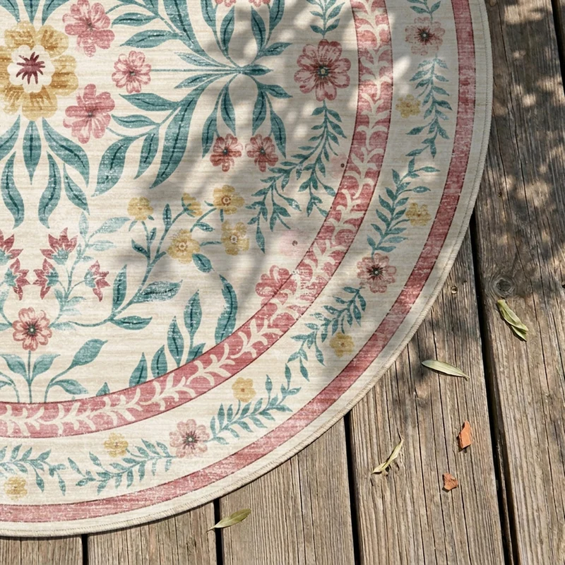 Vintage Gartenteppich Rund - Luana Bunt