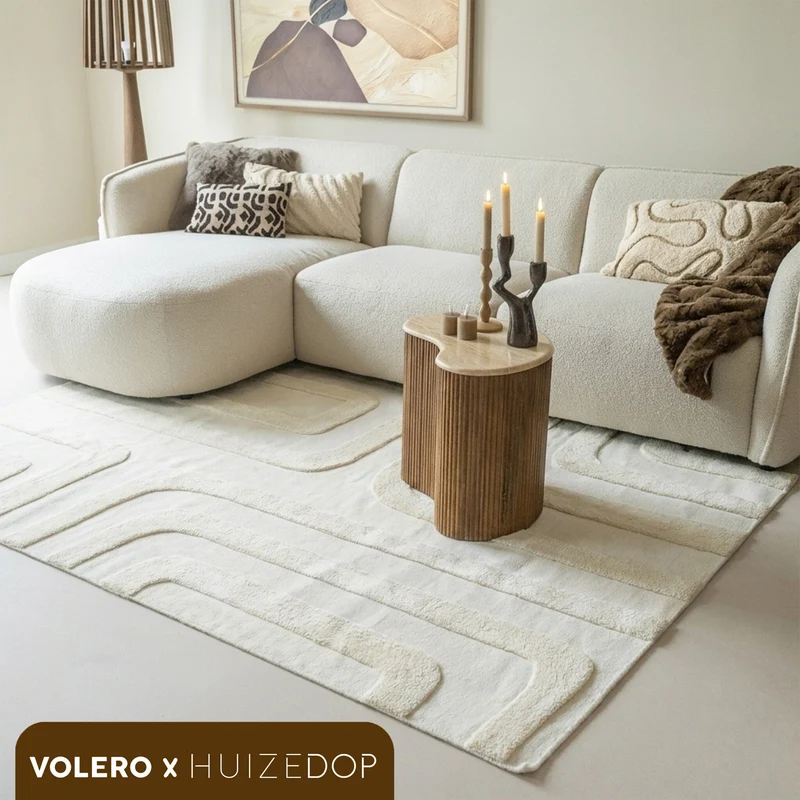 Wollteppich - Judith Lines Creme