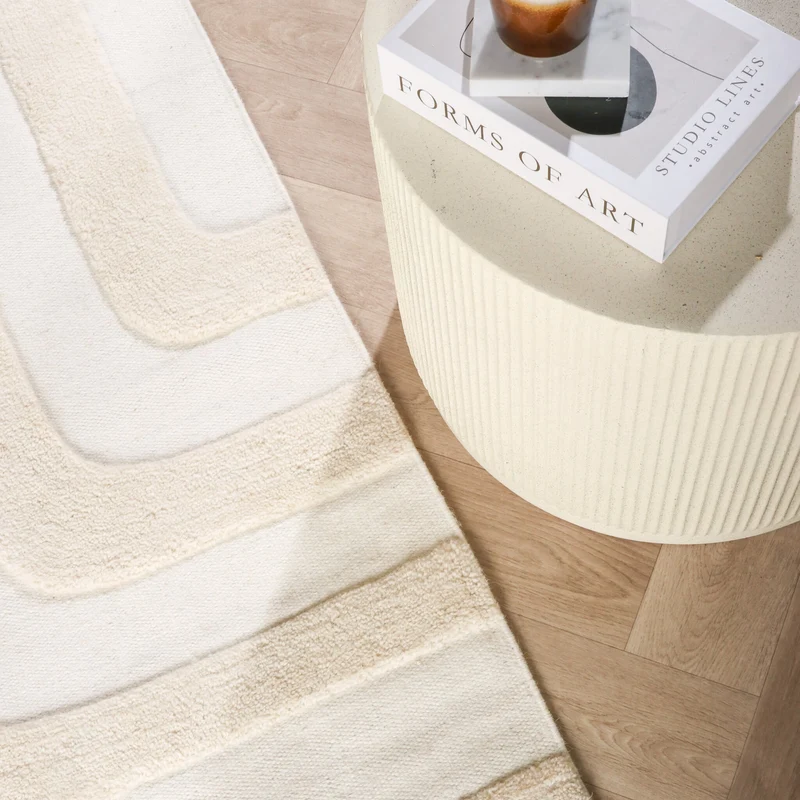 Wollteppich - Judith Lines Creme