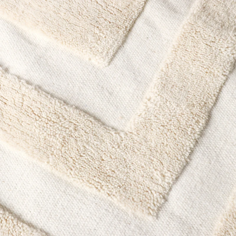 Wollteppich - Judith Border Creme