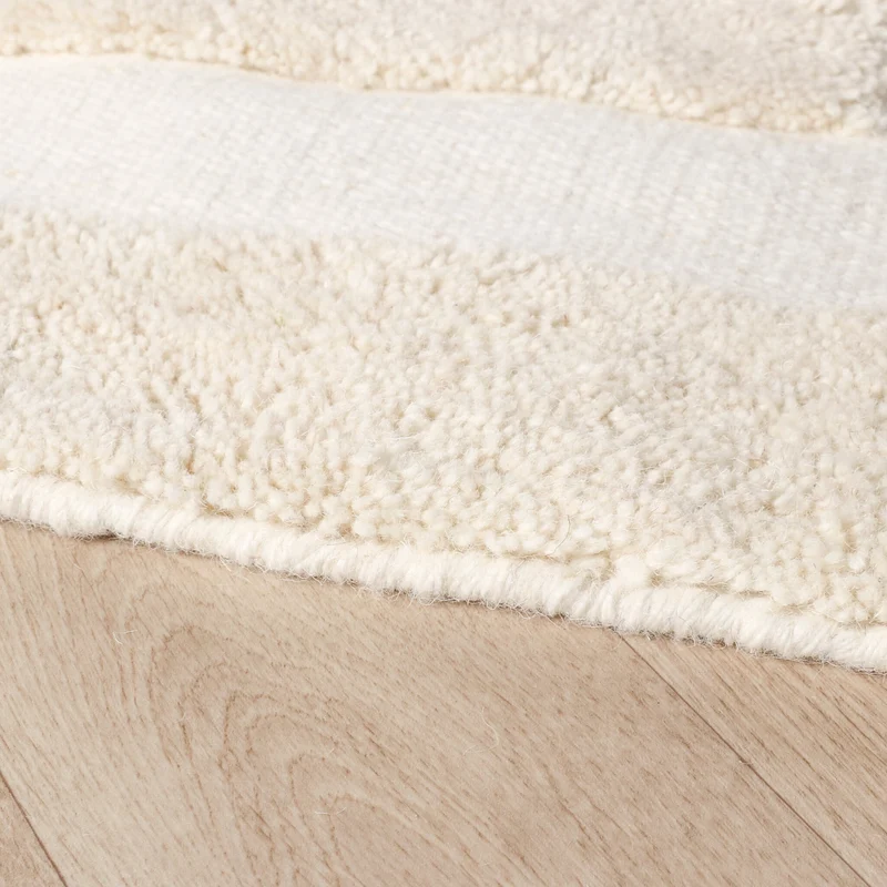 Wollteppich - Judith Border Creme