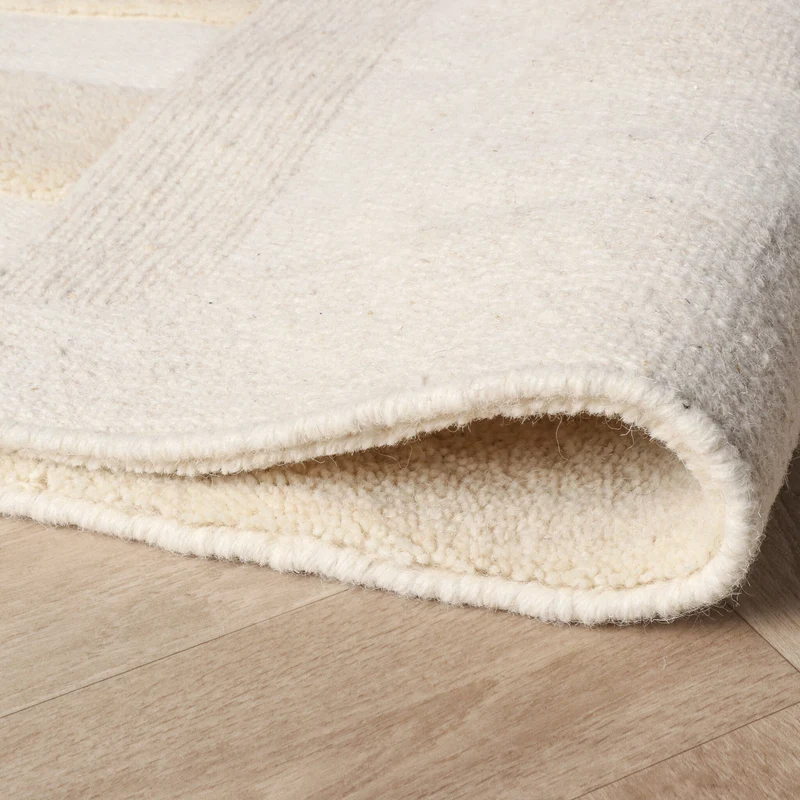 Wollteppich - Judith Border Creme