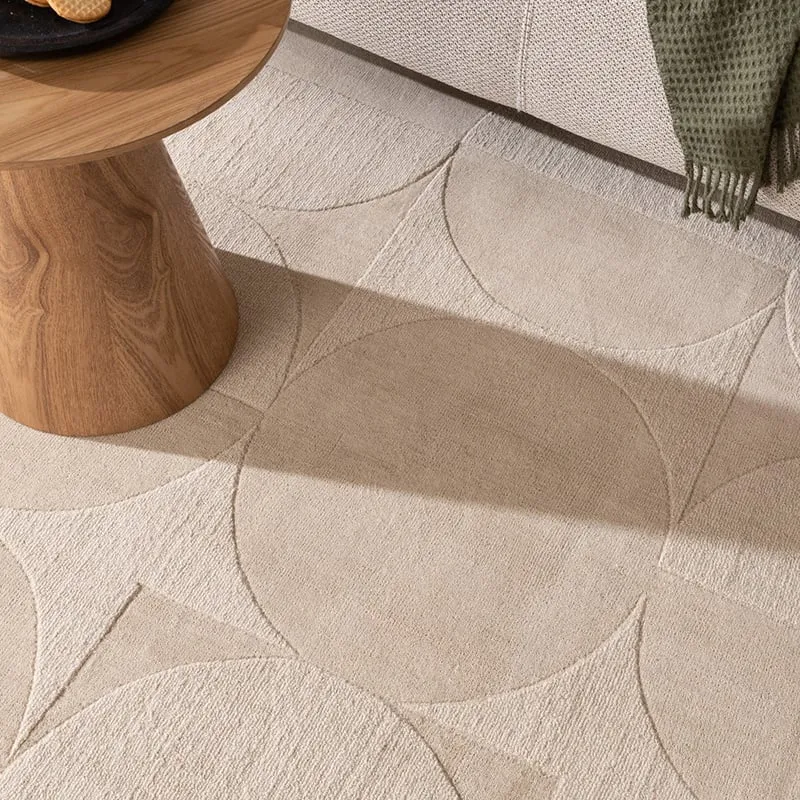 Wollteppich - Giselle Circles Creme