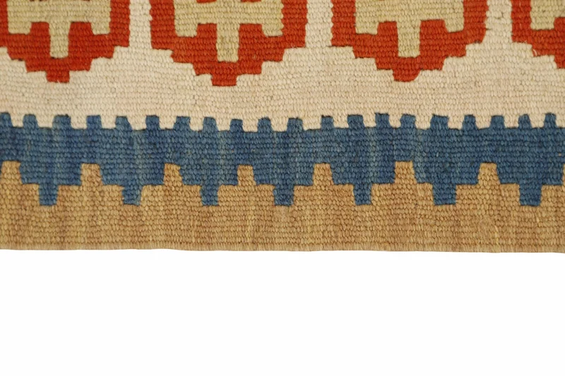 MY-RUG Teppich "Kelim" Rauten-& Diamantmuster, Handgewebt