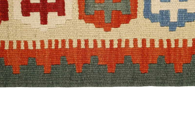 MY-RUG Teppich "Kelim" Rauten-& Diamantmuster, Handgewebt