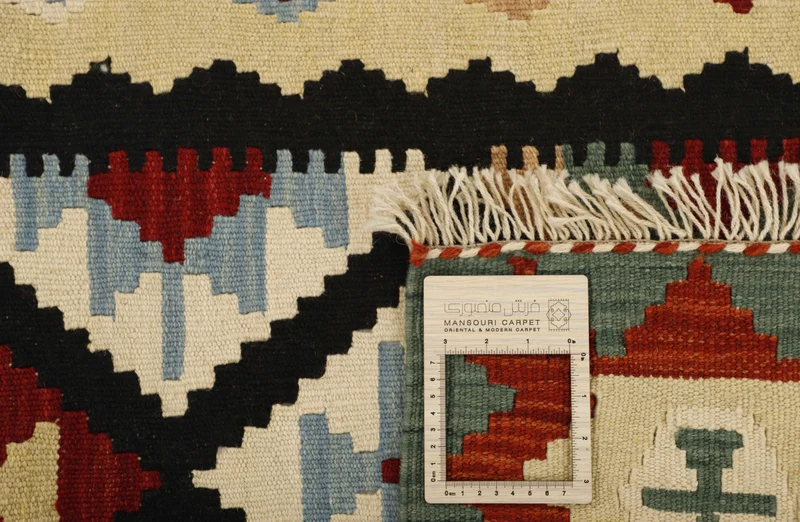 MY-RUG Teppich "Kelim" Rauten-& Diamantmuster, Handgewebt