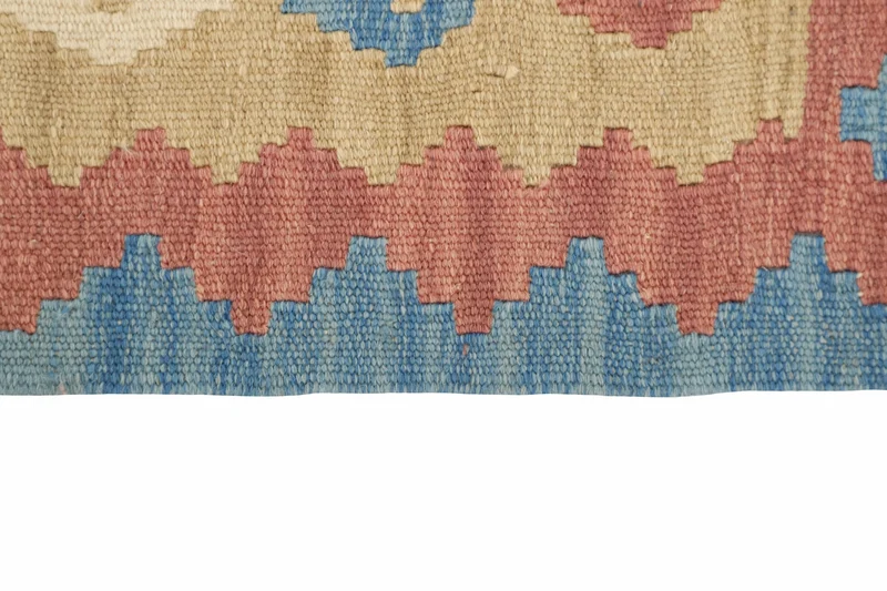 MY-RUG Teppich "Kelim" Rauten-& Diamantmuster, Handgewebt